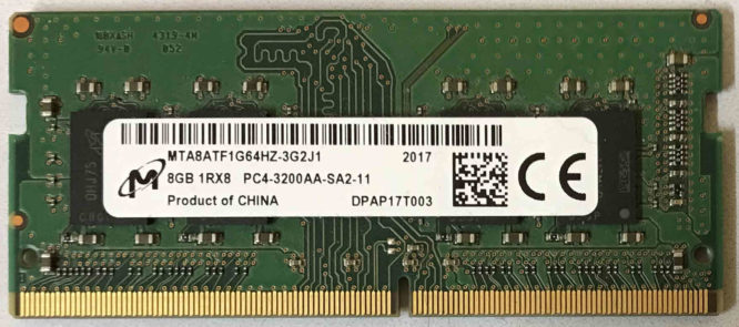 Micron 8GB PC4-3200AA-SA2-11
