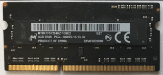 Micron 4GB 1RX8 PC3L-14900S-13-13-B2