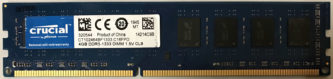Crucial 4GB PC3-10600U 1333MHz