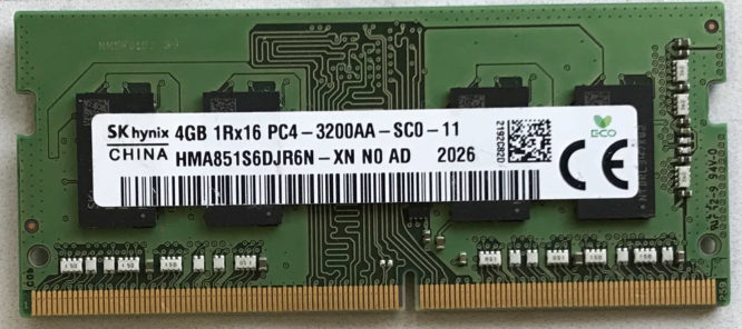 SKhynix 4GB PC4-3200AA-SC0-11