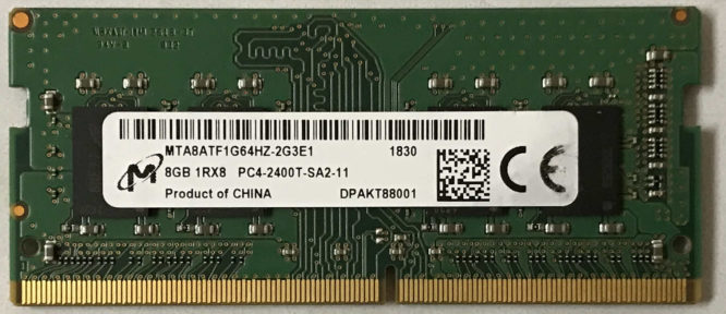 Micron 8GB PC4-2400T-SA2-11