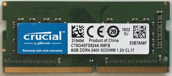 Crucial 8GB PC4-2400