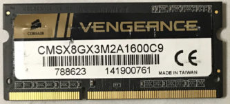 Corsair Vengeance 4GB PC3-12800S 1600MHz