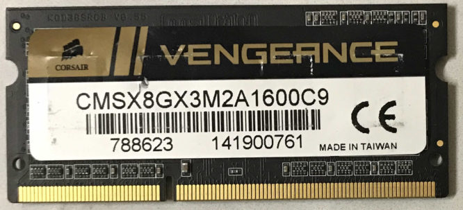 Corsair Vengeance 4GB PC3-12800S 1600MHz