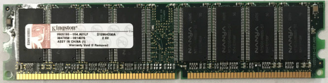 Kingston 1GB PC3200U 400MHz